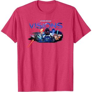 imageStar Wars Visions Group Shot Logo TShirtRed Heather