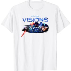 imageStar Wars Visions Group Shot Logo TShirtWhite