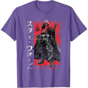 imageStar Wars Visions Samurai Vader Reach TShirtPurple Heather