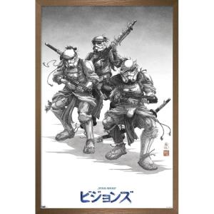 imageTrends International Star Wars Visions  Storm Troopers Wall Poster 34L x 224W Premium Unframed VersionBronze Framed Version