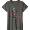 imageStar Wars Visions Anime The Duel Japanese Samurai Boba Fett TShirtAsphalt Grey