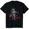 imageStar Wars Visions Anime The Duel Japanese Samurai Boba Fett TShirtBlack