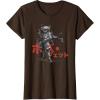 imageStar Wars Visions Anime The Duel Japanese Samurai Boba Fett TShirtBrown
