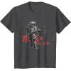 imageStar Wars Visions Anime The Duel Japanese Samurai Boba Fett TShirtDark Heather Grey