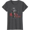 imageStar Wars Visions Anime The Duel Japanese Samurai Boba Fett TShirtDark Heather Grey