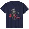 imageStar Wars Visions Anime The Duel Japanese Samurai Boba Fett TShirtNavy Blue