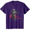 imageStar Wars Visions Anime The Duel Japanese Samurai Boba Fett TShirtPurple