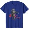 imageStar Wars Visions Anime The Duel Japanese Samurai Boba Fett TShirtRoyal Blue