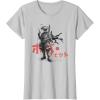 imageStar Wars Visions Anime The Duel Japanese Samurai Boba Fett TShirtSilver Grey