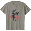 imageStar Wars Visions Anime The Duel Japanese Samurai Boba Fett TShirtSlate Grey