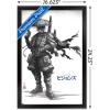 imageTrends International Star Wars Visions  Boba Wall Poster 34L x 224W Premium Unframed VersionBlack Framed Version