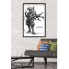 imageTrends International Star Wars Visions  Boba Wall Poster 34L x 224W Premium Unframed VersionBlack Framed Version