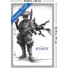 imageTrends International Star Wars Visions  Boba Wall Poster 34L x 224W Premium Unframed VersionGray Framed Version
