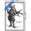 imageTrends International Star Wars Visions  Boba Wall Poster 34L x 224W Premium Unframed VersionGray Framed Version