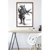 imageTrends International Star Wars Visions  Boba Wall Poster 34L x 224W Premium Unframed VersionMahogany Framed Version