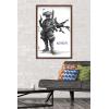 imageTrends International Star Wars Visions  Boba Wall Poster 34L x 224W Premium Unframed VersionMahogany Framed Version