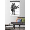 imageTrends International Star Wars Visions  Boba Wall Poster 34L x 224W Premium Unframed VersionPremium Print and Black Hanger Bundle