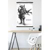 imageTrends International Star Wars Visions  Boba Wall Poster 34L x 224W Premium Unframed VersionPremium Print and Black Hanger Bundle
