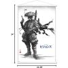 imageTrends International Star Wars Visions  Boba Wall Poster 34L x 224W Premium Unframed VersionPremium Print and White Hanger Bundle