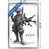 imageTrends International Star Wars Visions  Boba Wall Poster 34L x 224W Premium Unframed VersionSilver Framed Version