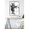 imageTrends International Star Wars Visions  Boba Wall Poster 34L x 224W Premium Unframed VersionSilver Framed Version