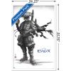 imageTrends International Star Wars Visions  Boba Wall Poster 34L x 224W Premium Unframed VersionWhite Framed Version