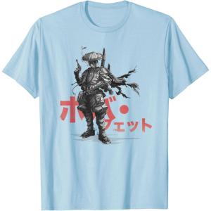 imageStar Wars Visions Anime The Duel Japanese Samurai Boba Fett TShirtBaby Blue