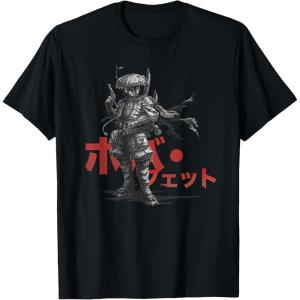 imageStar Wars Visions Anime The Duel Japanese Samurai Boba Fett TShirtBlack