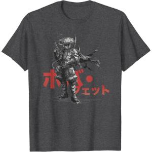 imageStar Wars Visions Anime The Duel Japanese Samurai Boba Fett TShirtDark Heather Grey