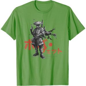 imageStar Wars Visions Anime The Duel Japanese Samurai Boba Fett TShirtGrass Green