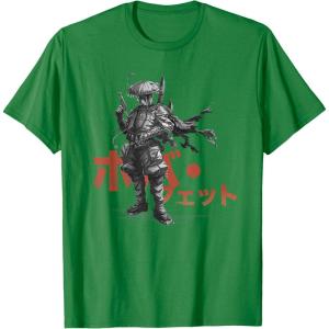 imageStar Wars Visions Anime The Duel Japanese Samurai Boba Fett TShirtKelly Green