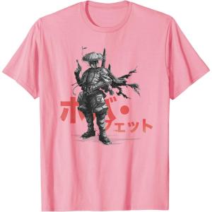 imageStar Wars Visions Anime The Duel Japanese Samurai Boba Fett TShirtPink