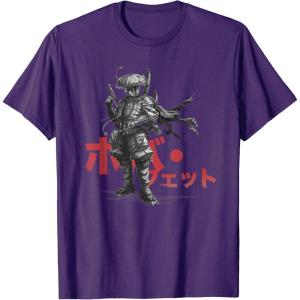 imageStar Wars Visions Anime The Duel Japanese Samurai Boba Fett TShirtPurple