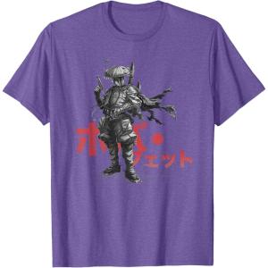 imageStar Wars Visions Anime The Duel Japanese Samurai Boba Fett TShirtPurple Heather