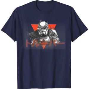 imageStar Wars Visions Anime The Duel Japanese Stormtrooper TShirtNavy Blue