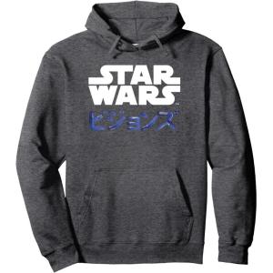 imageStar Wars Visions Kanji Logo Pullover HoodieDark Heather Grey