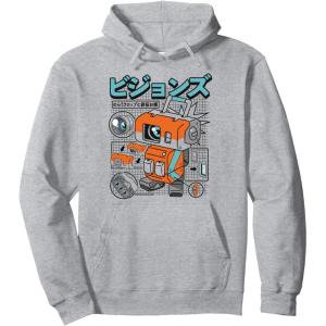imageStar Wars Visions Robo Schematic Pullover HoodieHeather Grey