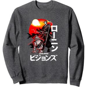 imageStar Wars Visions Samurai Poster SweatshirtDark Heather Grey