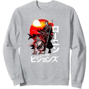 imageStar Wars Visions Samurai Poster SweatshirtHeather Grey