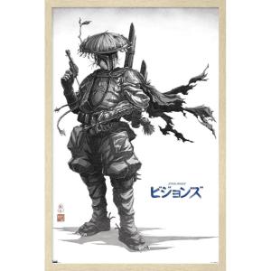 imageTrends International Star Wars Visions  Boba Wall Poster 34L x 224W Premium Unframed VersionBlonde Framed Version