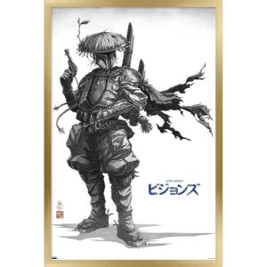 imageTrends International Star Wars Visions  Boba Wall Poster 34L x 224W Premium Unframed VersionGold Framed Version