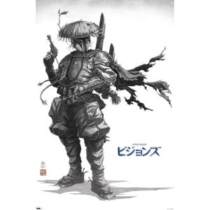 imageTrends International Star Wars Visions  Boba Wall Poster 34L x 224W Premium Unframed VersionPremium Unframed Version