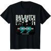 imageStar Wars The Bad Batch Clone Force 99 Wanted by the Empire TShirtBlack