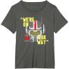 imageStar Wars The Bad Batch Tech Unit 99 Were On Our Way TShirtAsphalt Grey