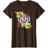 imageStar Wars The Bad Batch Tech Unit 99 Were On Our Way TShirtBrown