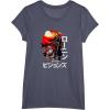 imageStar Wars Visions Samurai Poster TShirtHeather Blue