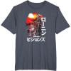 imageStar Wars Visions Samurai Poster TShirtHeather Blue