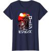 imageStar Wars Visions Samurai Poster TShirtNavy Blue