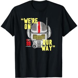 imageStar Wars The Bad Batch Tech Unit 99 Were On Our Way TShirtBlack