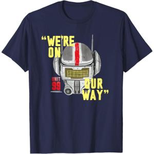 imageStar Wars The Bad Batch Tech Unit 99 Were On Our Way TShirtNavy Blue